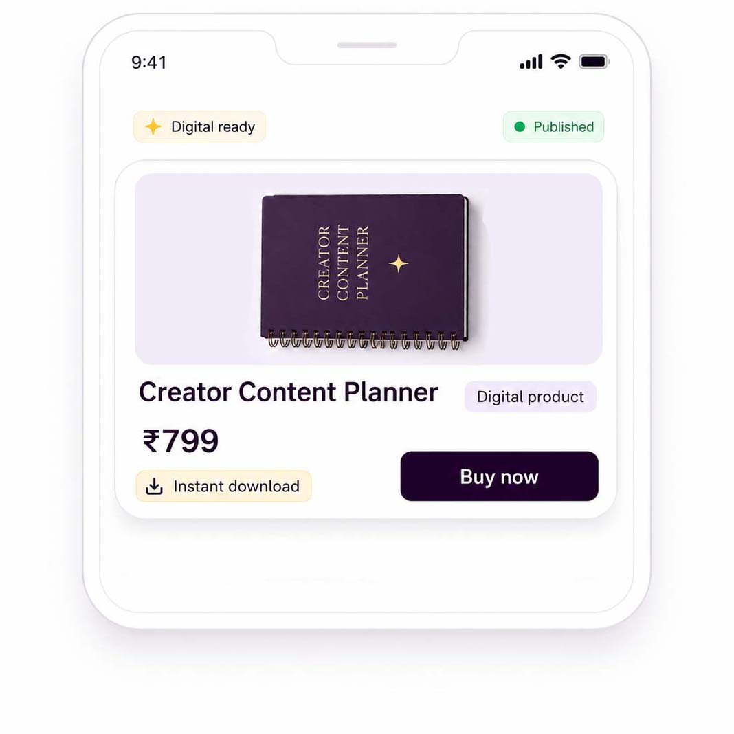 Biolojee digital listing ready screen